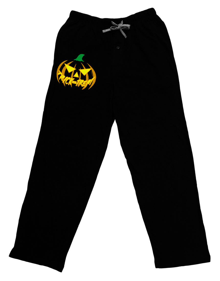 Trick or Treat Jack Yellow Adult Lounge Pants-Lounge Pants-TooLoud-Black-Small-Davson Sales