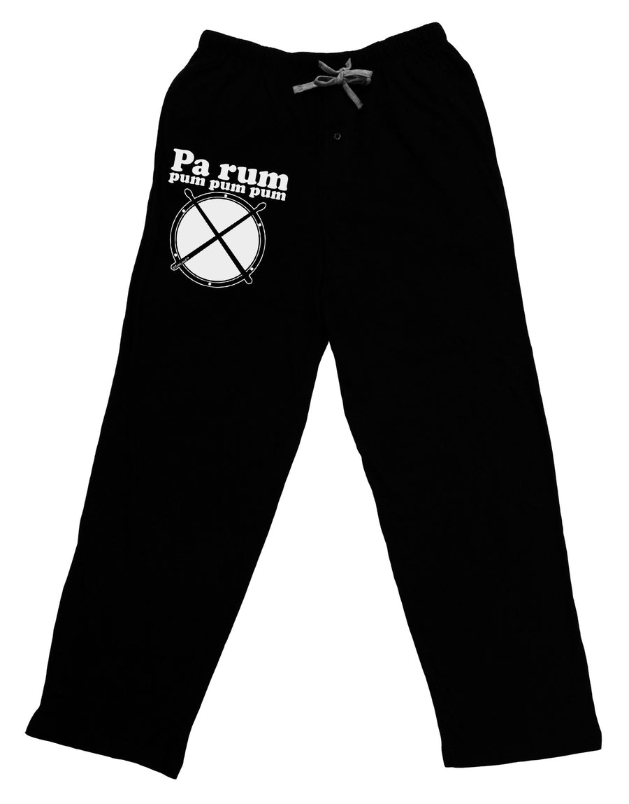 Pa Rum Pum Pum Pum BnW Adult Lounge Pants-Lounge Pants-TooLoud-Black-Small-Davson Sales