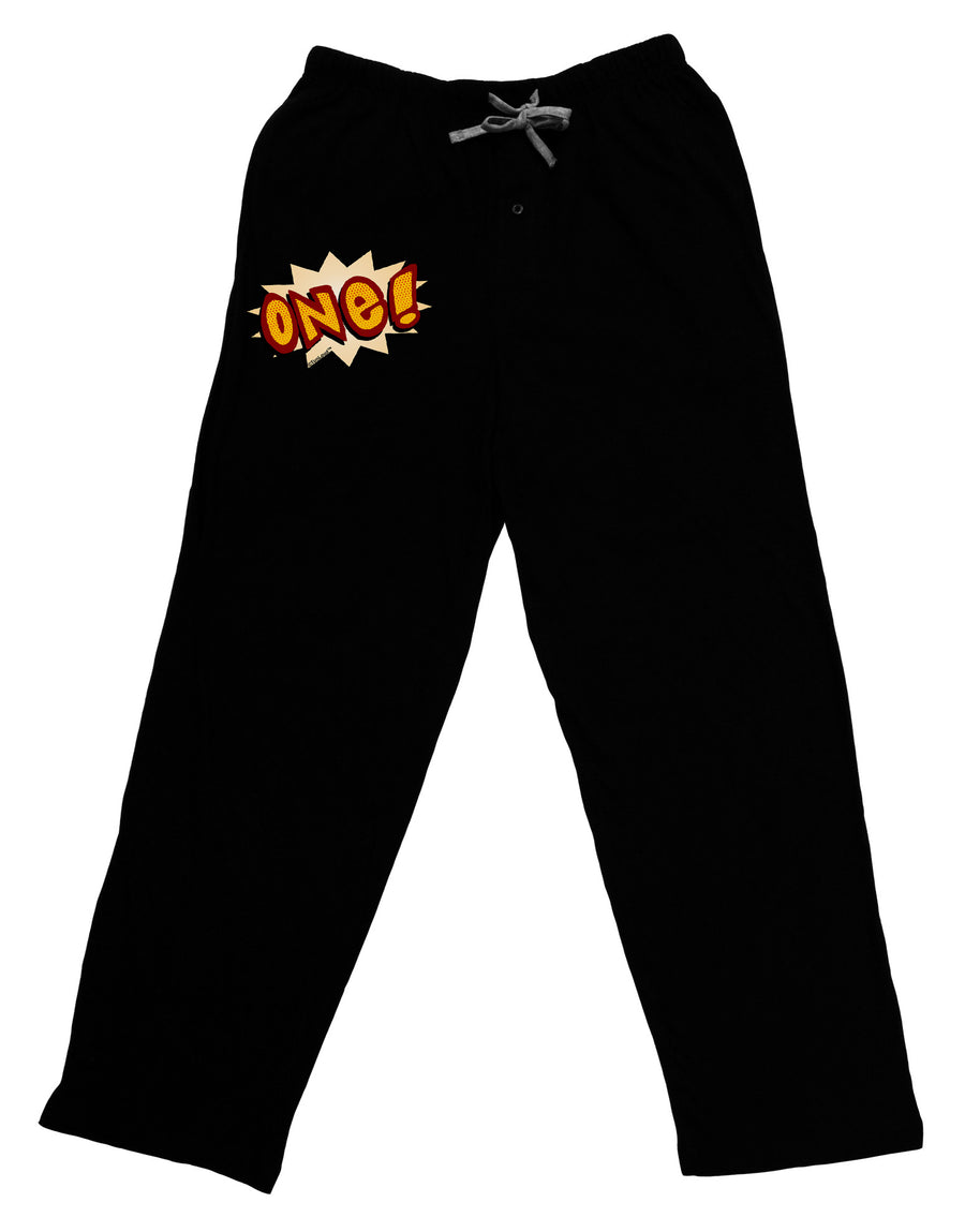 Onomatopoeia One Birthday Adult Lounge Pants-Lounge Pants-TooLoud-Black-Small-Davson Sales