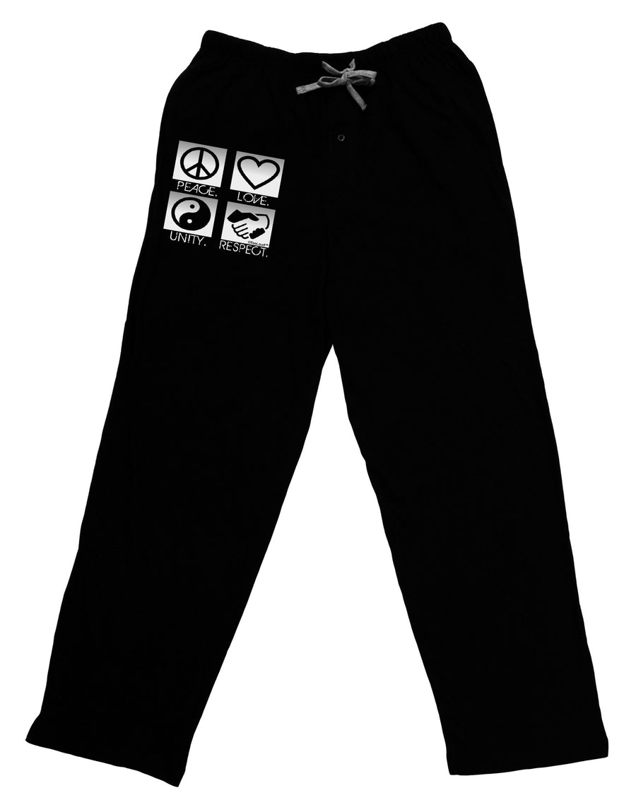 PLUR Squares BnW Relaxed Adult Lounge Pants-Lounge Pants-TooLoud-Black-Small-Davson Sales