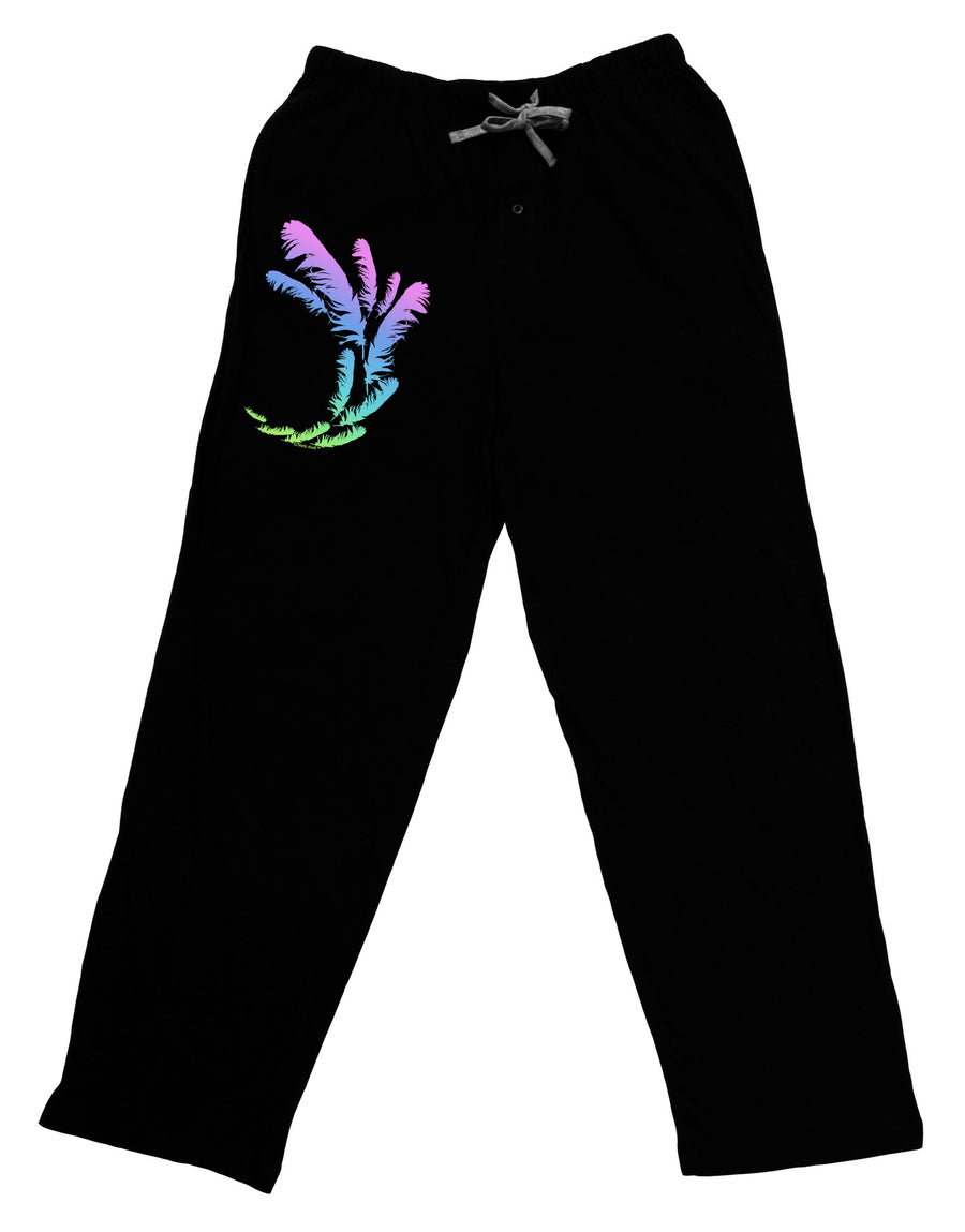 Tropical Feathers Adult Lounge Pants-Lounge Pants-TooLoud-Black-Small-Davson Sales