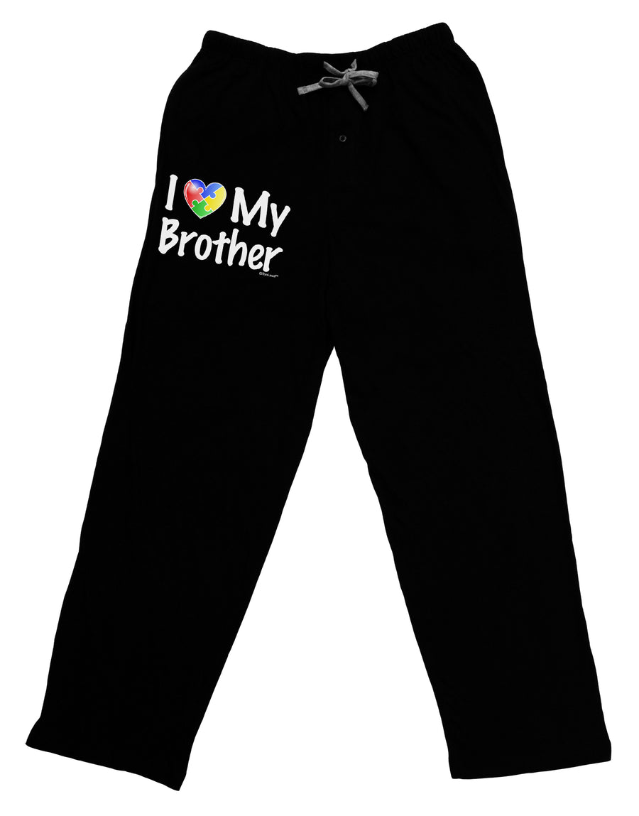 I Heart My Brother - Autism Awareness Adult Lounge Shorts by TooLoud-Lounge Shorts-TooLoud-Black-Small-Davson Sales