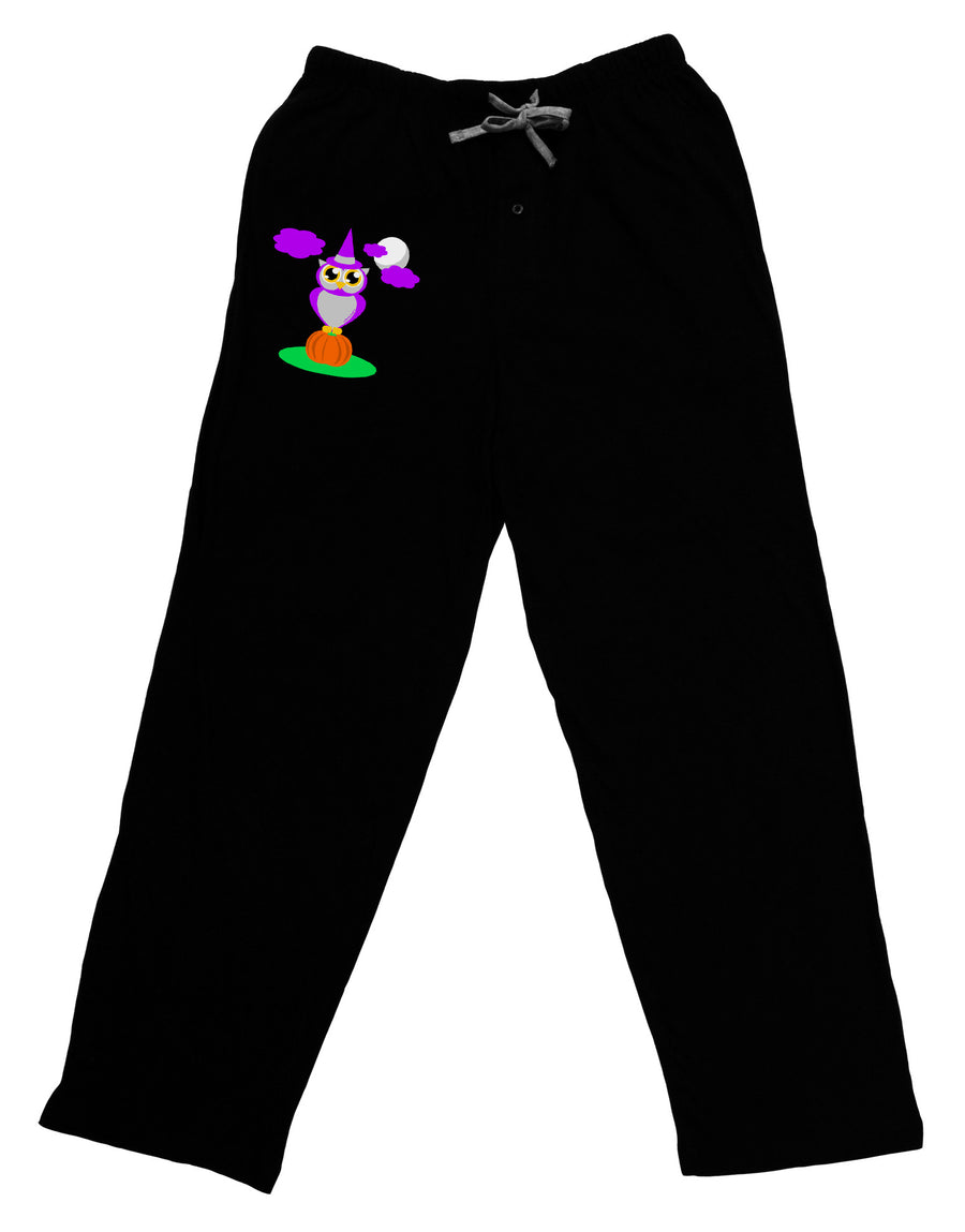 Owl Purple Adult Lounge Pants-Lounge Pants-TooLoud-Black-Small-Davson Sales