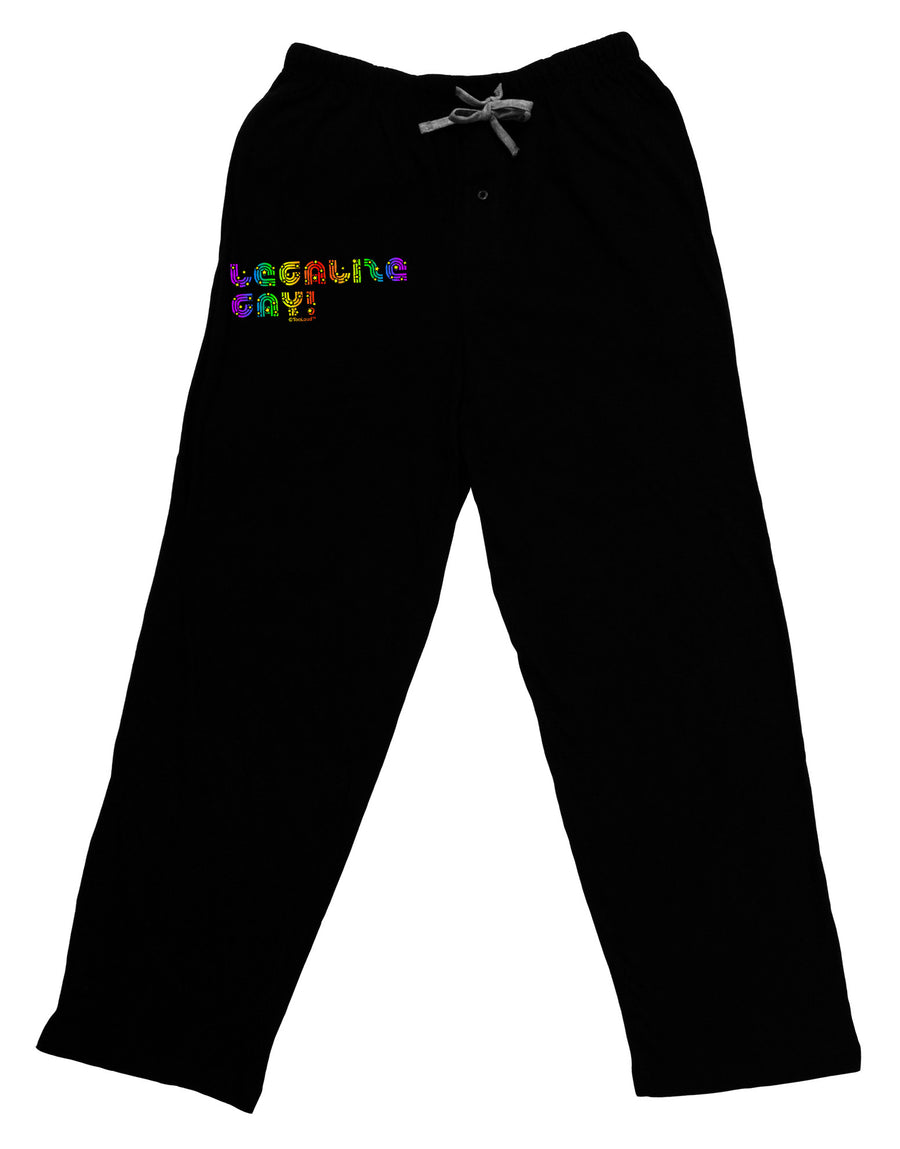 Legalize Gay - Rainbow Adult Lounge Pants-Lounge Pants-TooLoud-Black-Small-Davson Sales