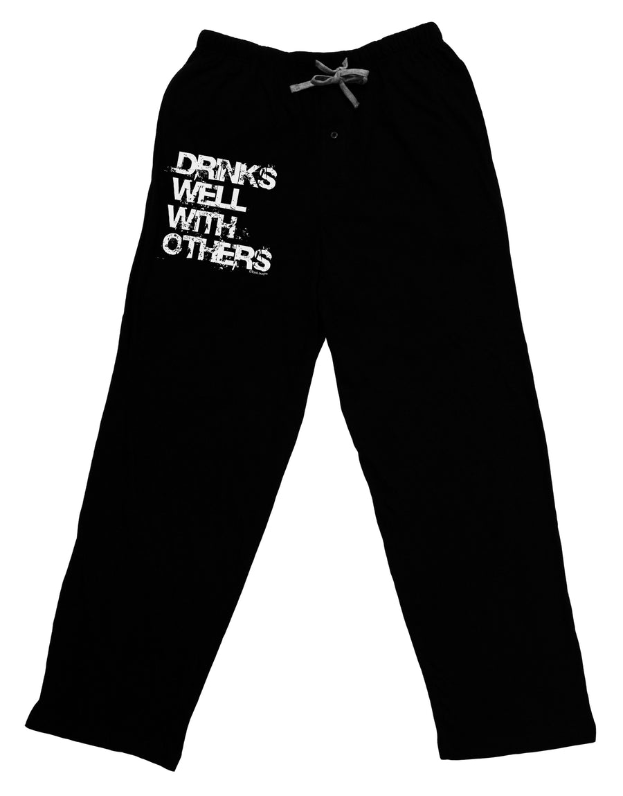 Drinks Well With Others Adult Lounge Pants - Black by TooLoud-Lounge Pants-TooLoud-Black-Small-Davson Sales