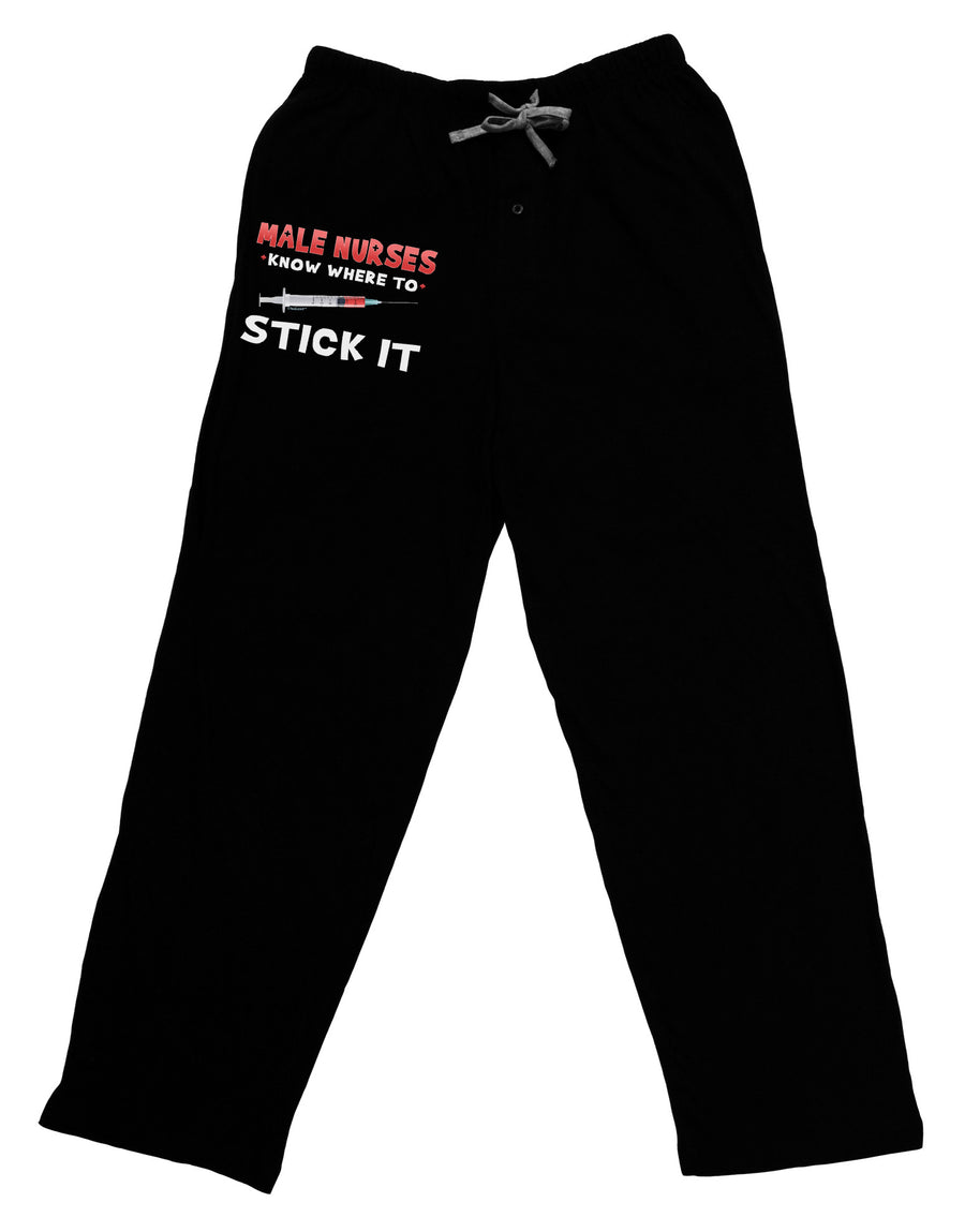 Male Nurses - Stick It Adult Lounge Pants-Lounge Pants-TooLoud-Black-Small-Davson Sales