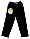 Cute Hatching Chick Design Adult Lounge Pants - Black by TooLoud-Lounge Pants-TooLoud-Black-Small-Davson Sales