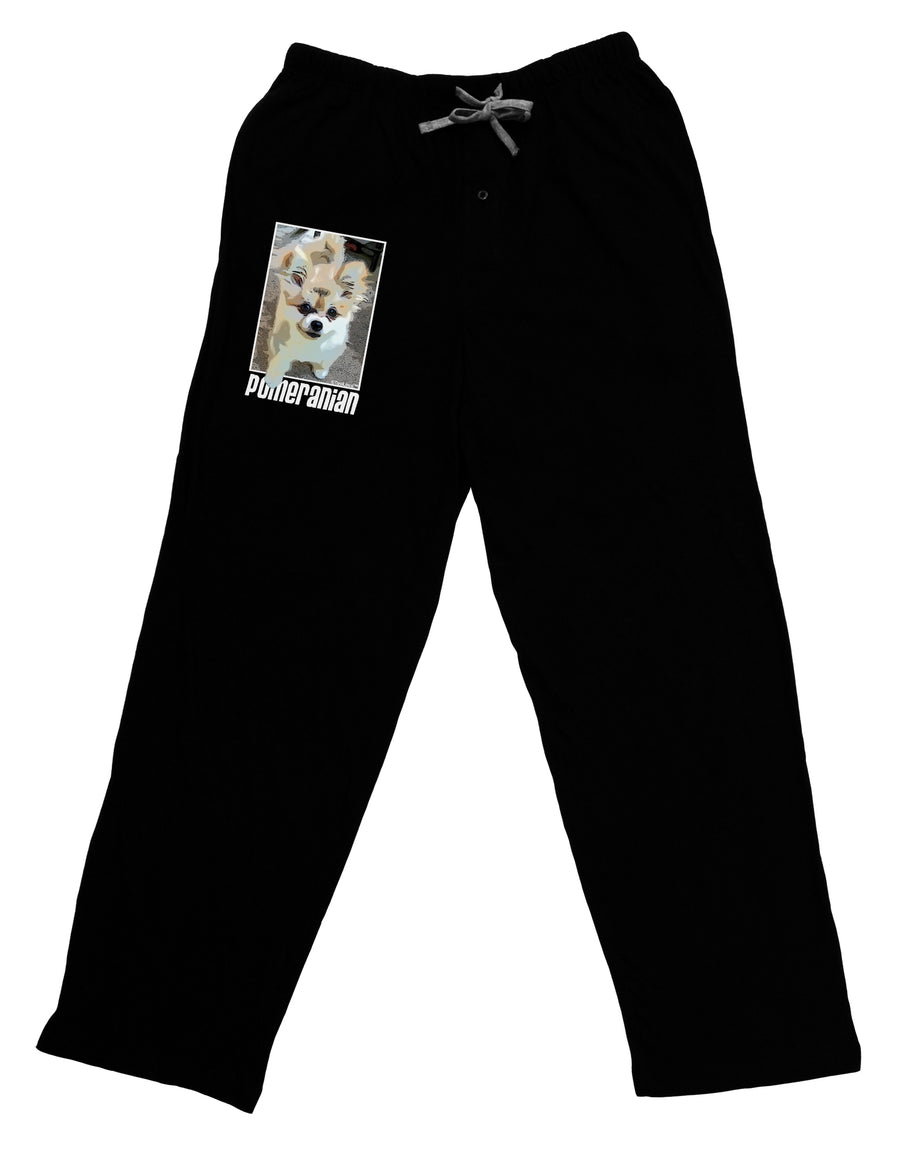 Pomeranian Step Out Adult Lounge Pants by TooLoud-Lounge Pants-TooLoud-Black-Small-Davson Sales