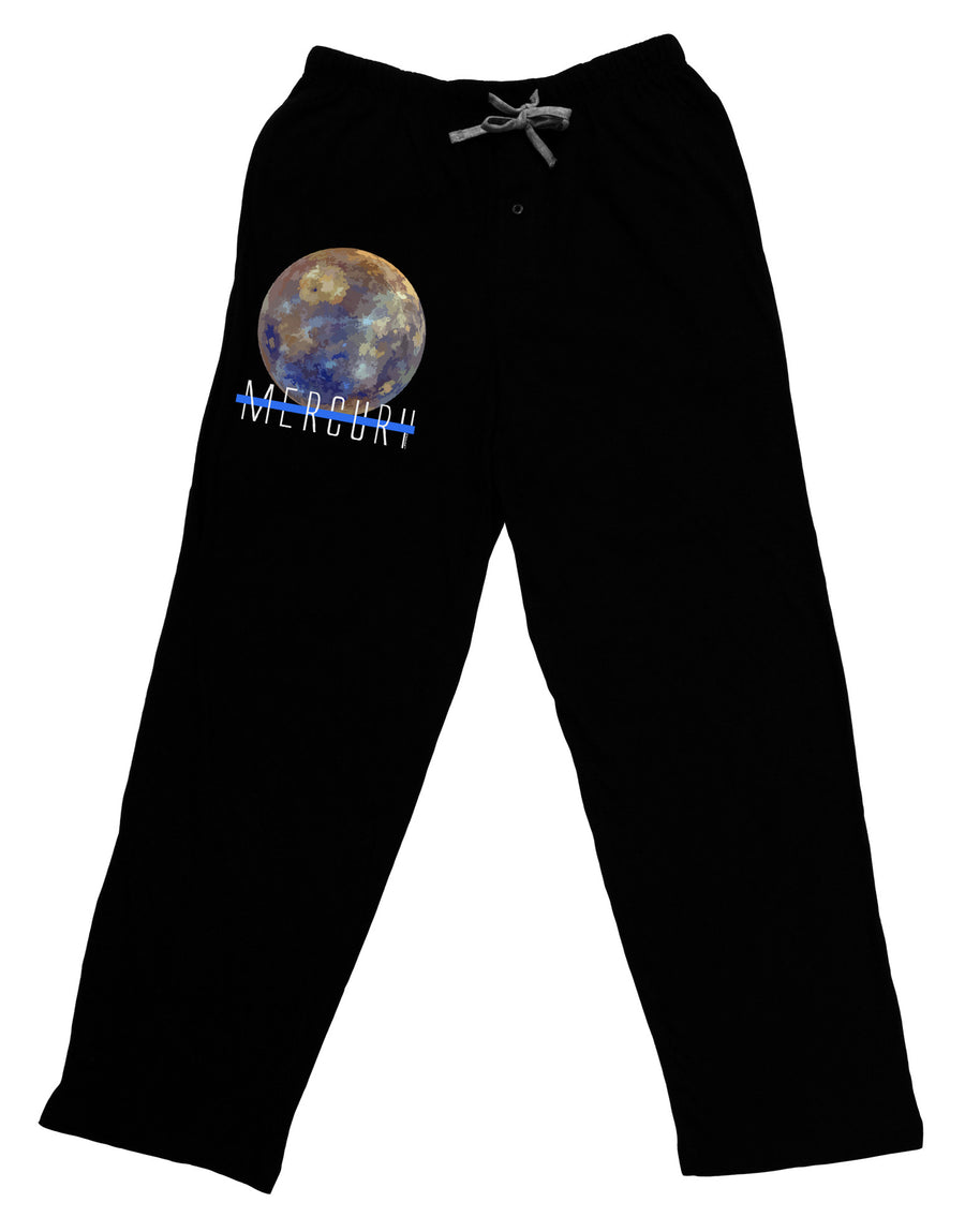 Planet Mercury Text Adult Lounge Pants-Lounge Pants-TooLoud-Black-Small-Davson Sales