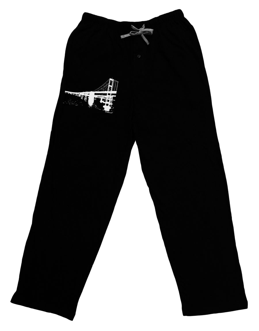 Bay Bridge Cutout Design Adult Lounge Pants - Black by TooLoud-Lounge Pants-TooLoud-Black-Small-Davson Sales
