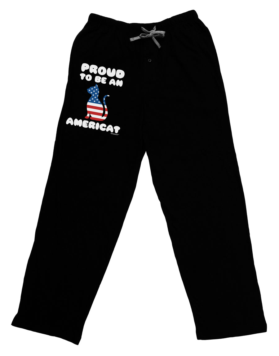 Proud to Be an Americat Adult Lounge Shorts by TooLoud-Lounge Shorts-TooLoud-Black-Small-Davson Sales