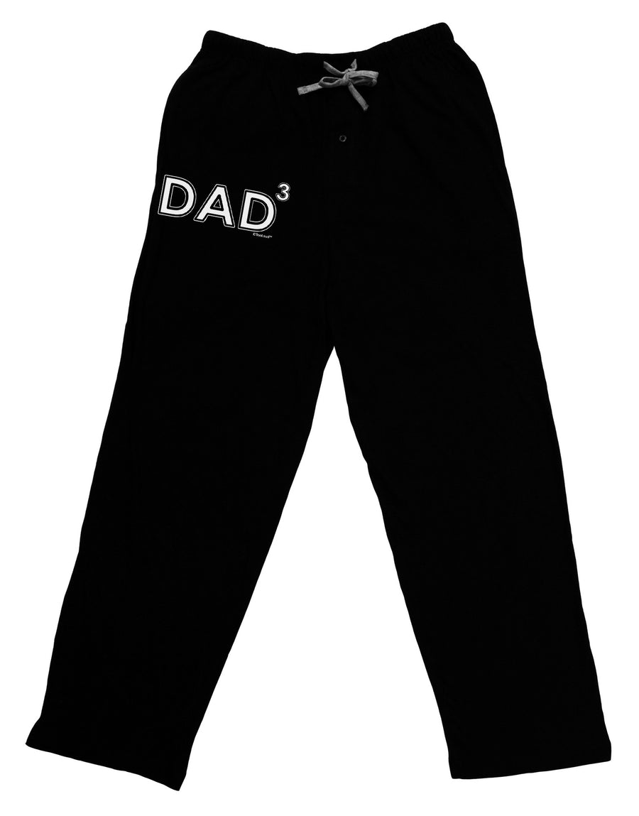 Dad Cubed - Dad of Three Adult Lounge Pants-Lounge Pants-TooLoud-Black-Small-Davson Sales