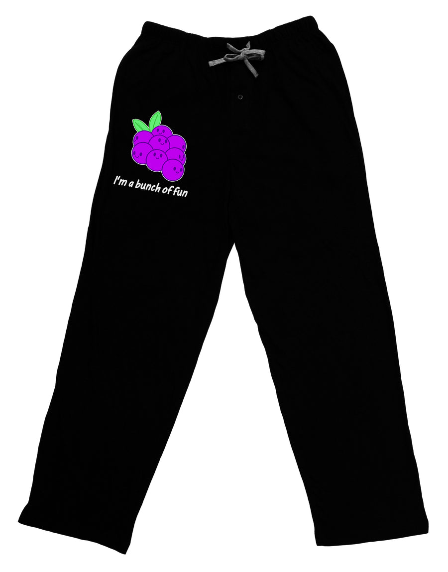 Grapes - I'm a Bunch of Fun Adult Lounge Shorts - Red or Black-Lounge Shorts-TooLoud-Black-Small-Davson Sales