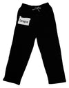 Oregon - United States Shape Adult Lounge Pants - Black by TooLoud-Lounge Pants-TooLoud-Black-Small-Davson Sales