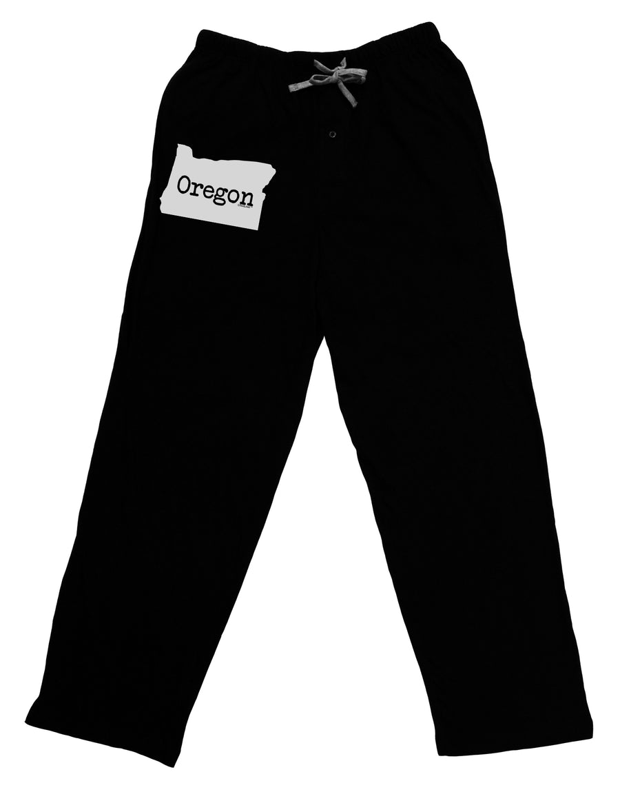 Oregon - United States Shape Adult Lounge Pants - Black by TooLoud-Lounge Pants-TooLoud-Black-Small-Davson Sales