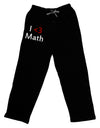 I Heart Math Adult Lounge Pants by TooLoud-Wall Clock-TooLoud-Black-Small-Davson Sales