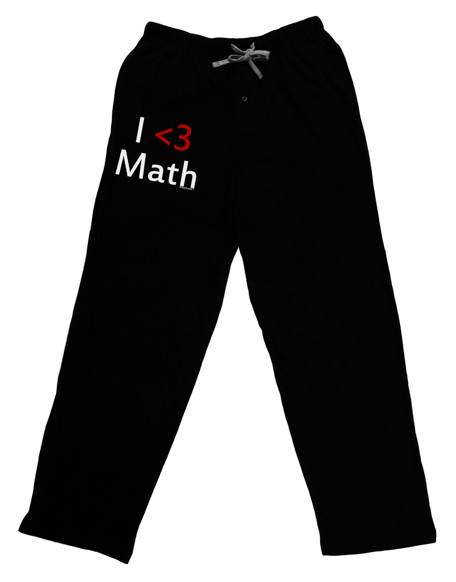 I Heart Math Adult Lounge Pants by TooLoud-Wall Clock-TooLoud-Black-Small-Davson Sales