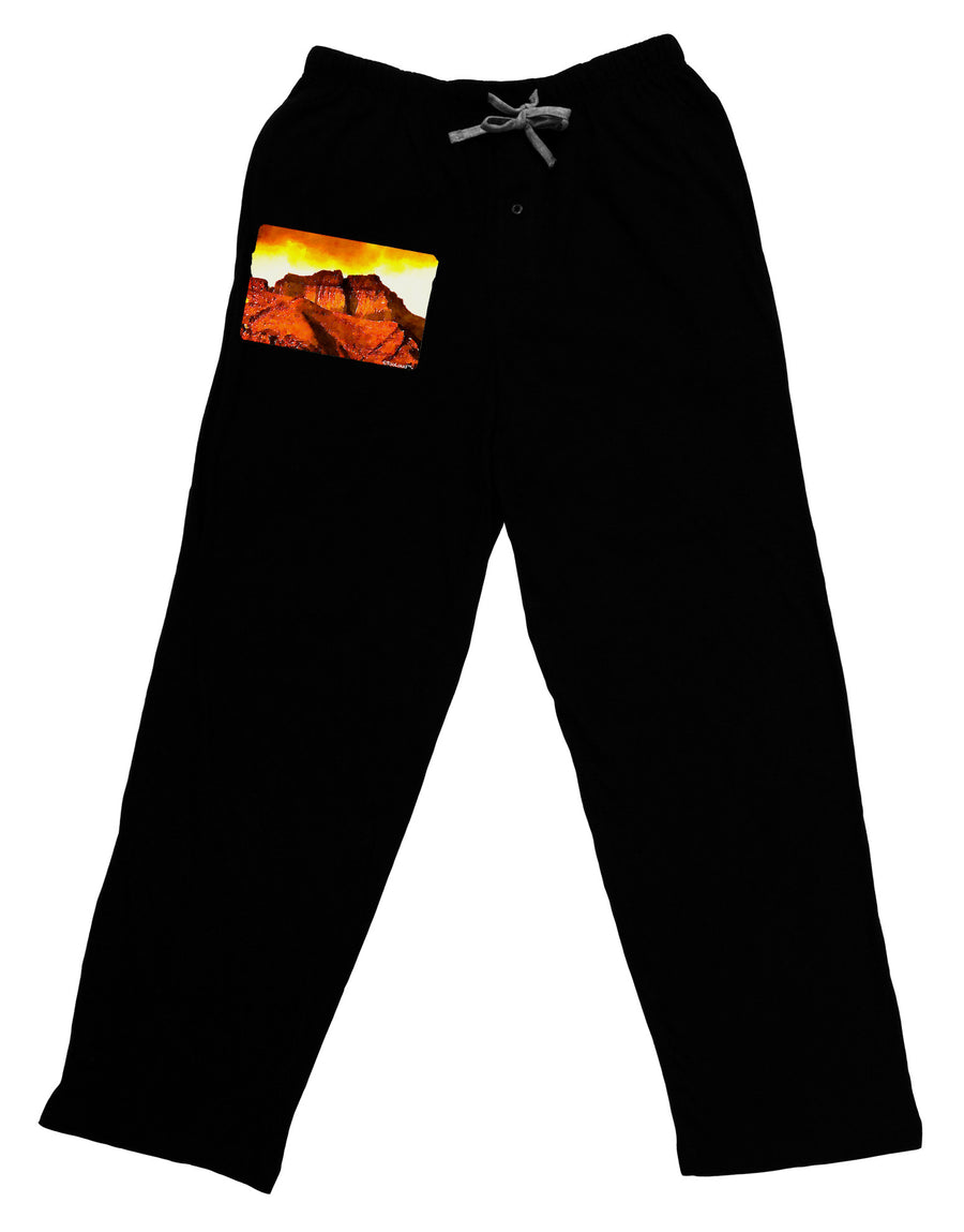 San Juan Mountain Range CO Adult Lounge Pants-Lounge Pants-TooLoud-Black-Small-Davson Sales