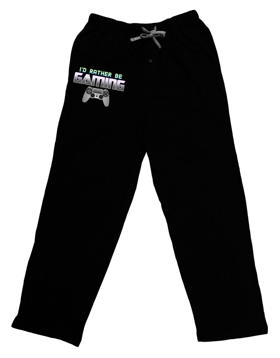 I'd Rather Be Gaming Adult Lounge Pants-Lounge Pants-TooLoud-Black-Small-Davson Sales