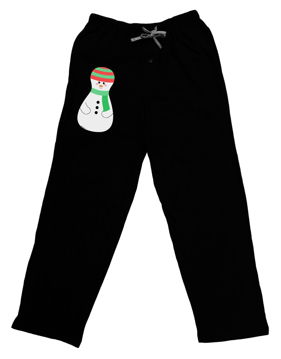 Cute Snowman Matryoshka Nesting Doll - Christmas Adult Lounge Pants - Black-Lounge Pants-TooLoud-Black-Small-Davson Sales