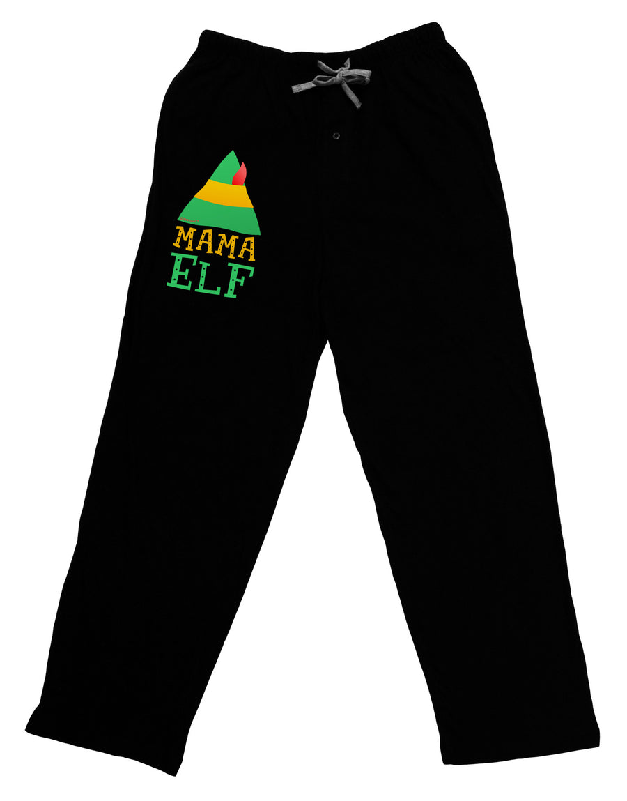 Matching Christmas Design - Elf Family - Mama Elf Adult Lounge Pants - Black-Lounge Pants-TooLoud-Black-Small-Davson Sales