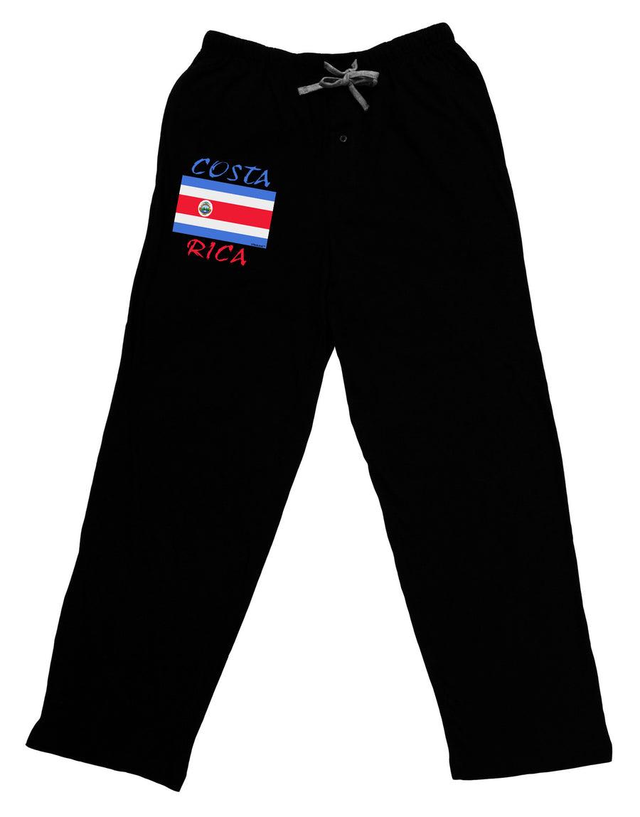 Costa Rica Flag Adult Lounge Pants-Lounge Pants-TooLoud-Black-Small-Davson Sales