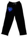 Water Droplet Heart Blue Adult Lounge Shorts - Red or Black by TooLoud-Lounge Shorts-TooLoud-Black-Small-Davson Sales