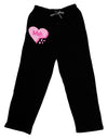 Meh Candy Heart - Valentines Day Adult Lounge Pants - Black by TooLoud-Lounge Pants-TooLoud-Black-Small-Davson Sales