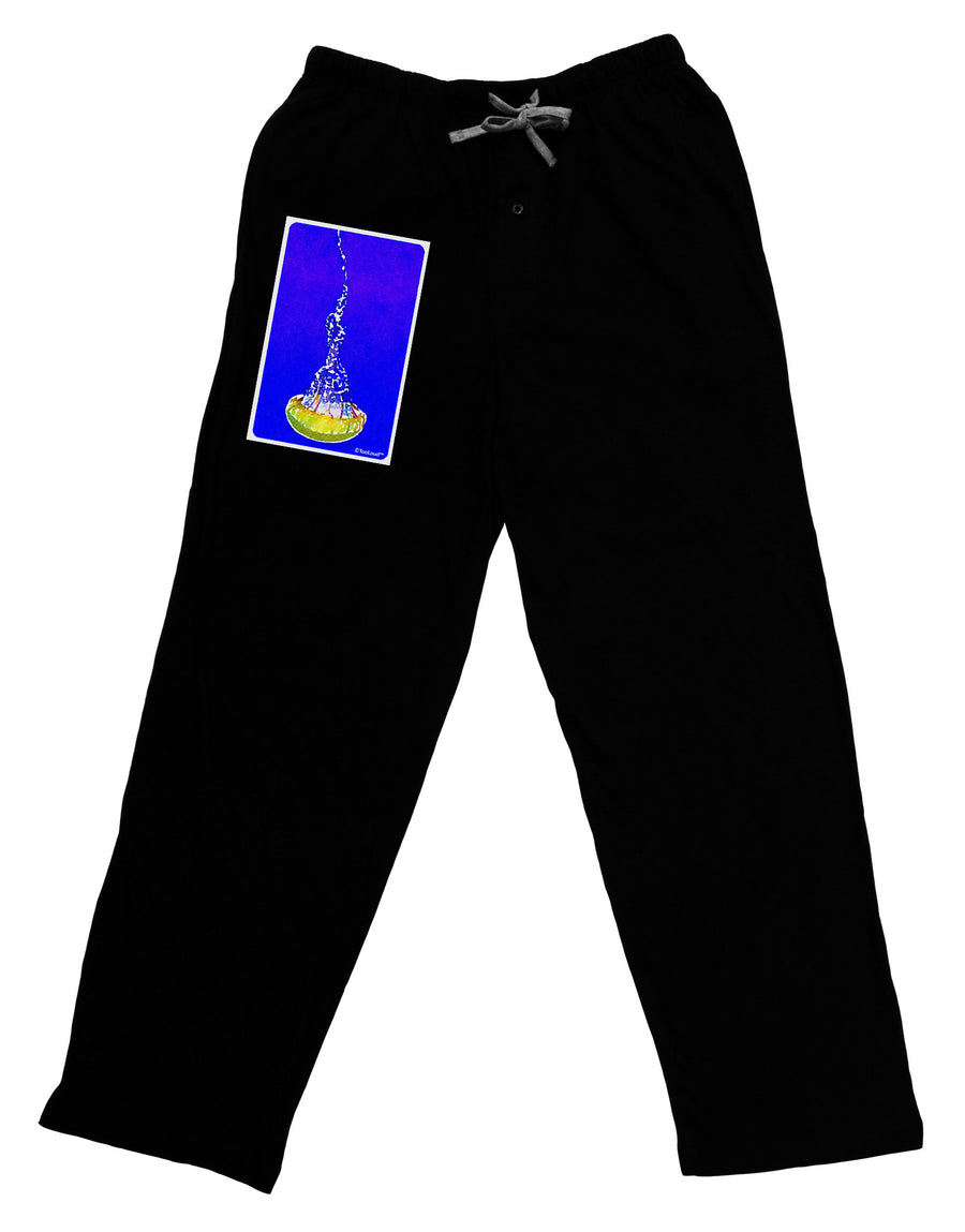 Solo Jellyfish Watercolor Adult Lounge Pants-Lounge Pants-TooLoud-Black-Small-Davson Sales