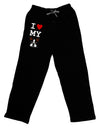 I Heart My Boston Terrier Adult Lounge Pants - Black by TooLoud-Lounge Pants-TooLoud-Black-Small-Davson Sales