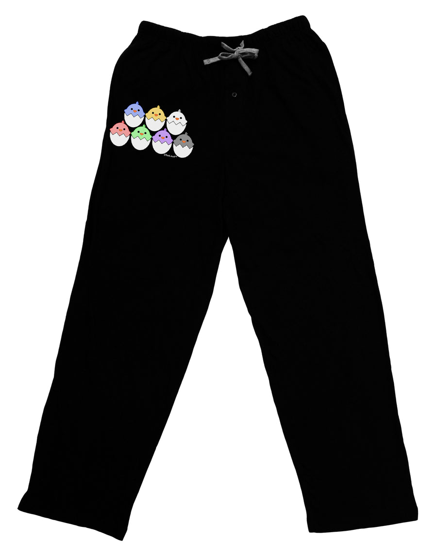 Cute Hatching Chicks Group Adult Lounge Pants - Black by TooLoud-Lounge Pants-TooLoud-Black-Small-Davson Sales