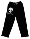 Extraterrestrial - I Believe Distressed Adult Lounge Pants - Black by TooLoud-Lounge Pants-TooLoud-Black-Small-Davson Sales