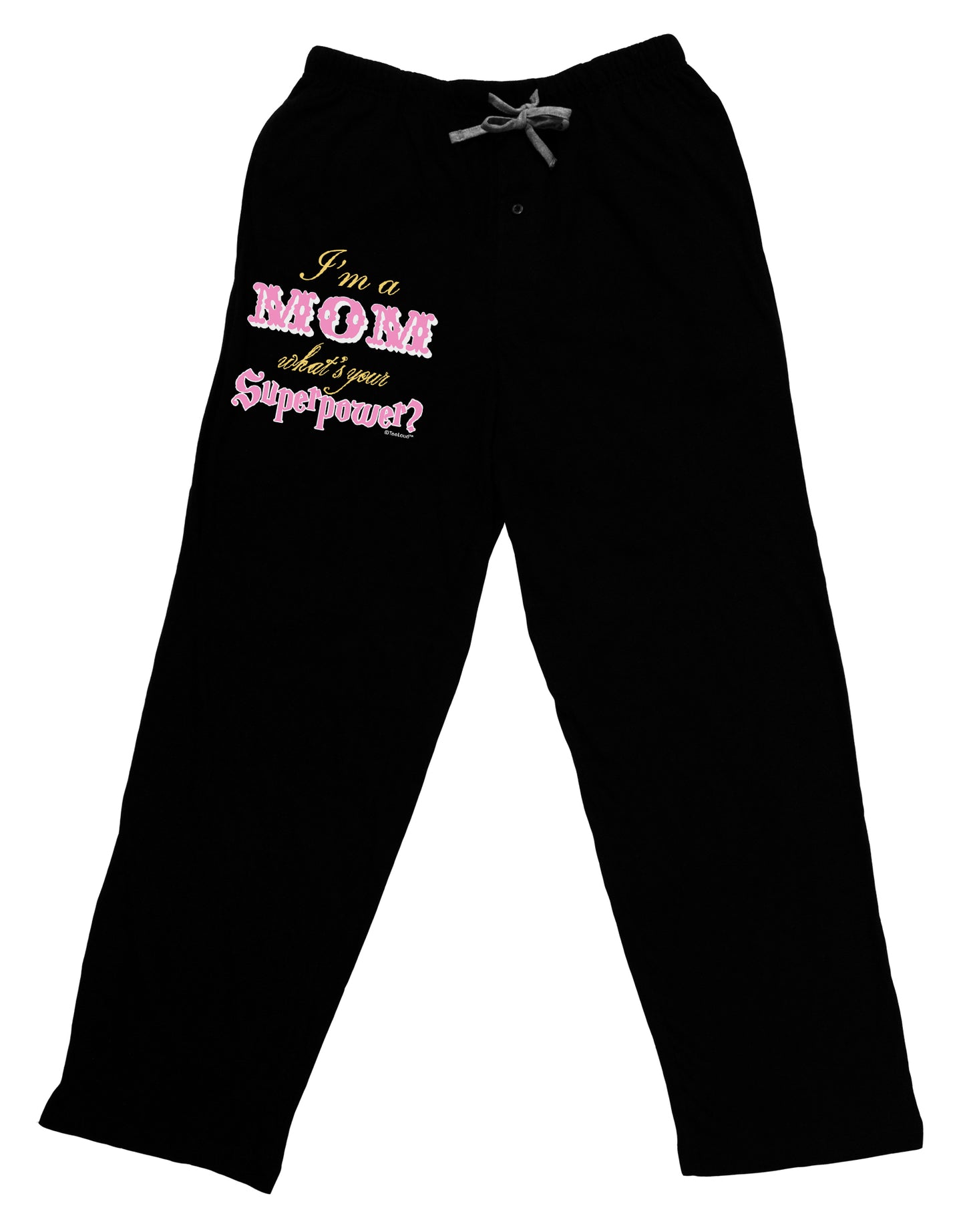 I'm a Mom - What's Your Superpower - Pink Adult Lounge Shorts by TooLoud-Lounge Shorts-TooLoud-Black-Small-Davson Sales