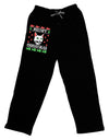 Meowy Christmas Cat Knit Look Adult Lounge Pants by-Lounge Pants-TooLoud-Black-Small-Davson Sales