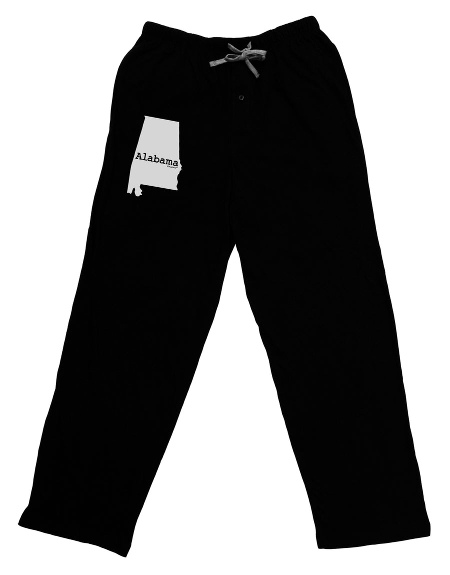 Alabama - United States Shape Adult Lounge Pants - Black by TooLoud-Lounge Pants-TooLoud-Black-Small-Davson Sales