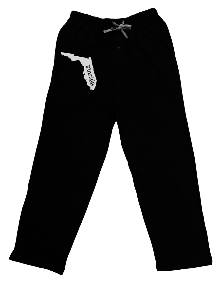 Florida - United States Shape Adult Lounge Pants - Black by TooLoud-Lounge Pants-TooLoud-Black-Small-Davson Sales