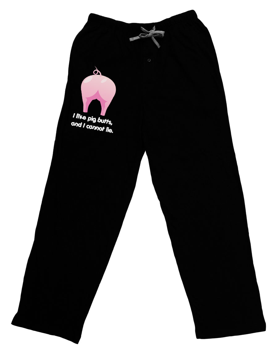 I Like Pig Butts - Funny Design Adult Lounge Pants - Black by TooLoud-Lounge Pants-TooLoud-Black-Small-Davson Sales