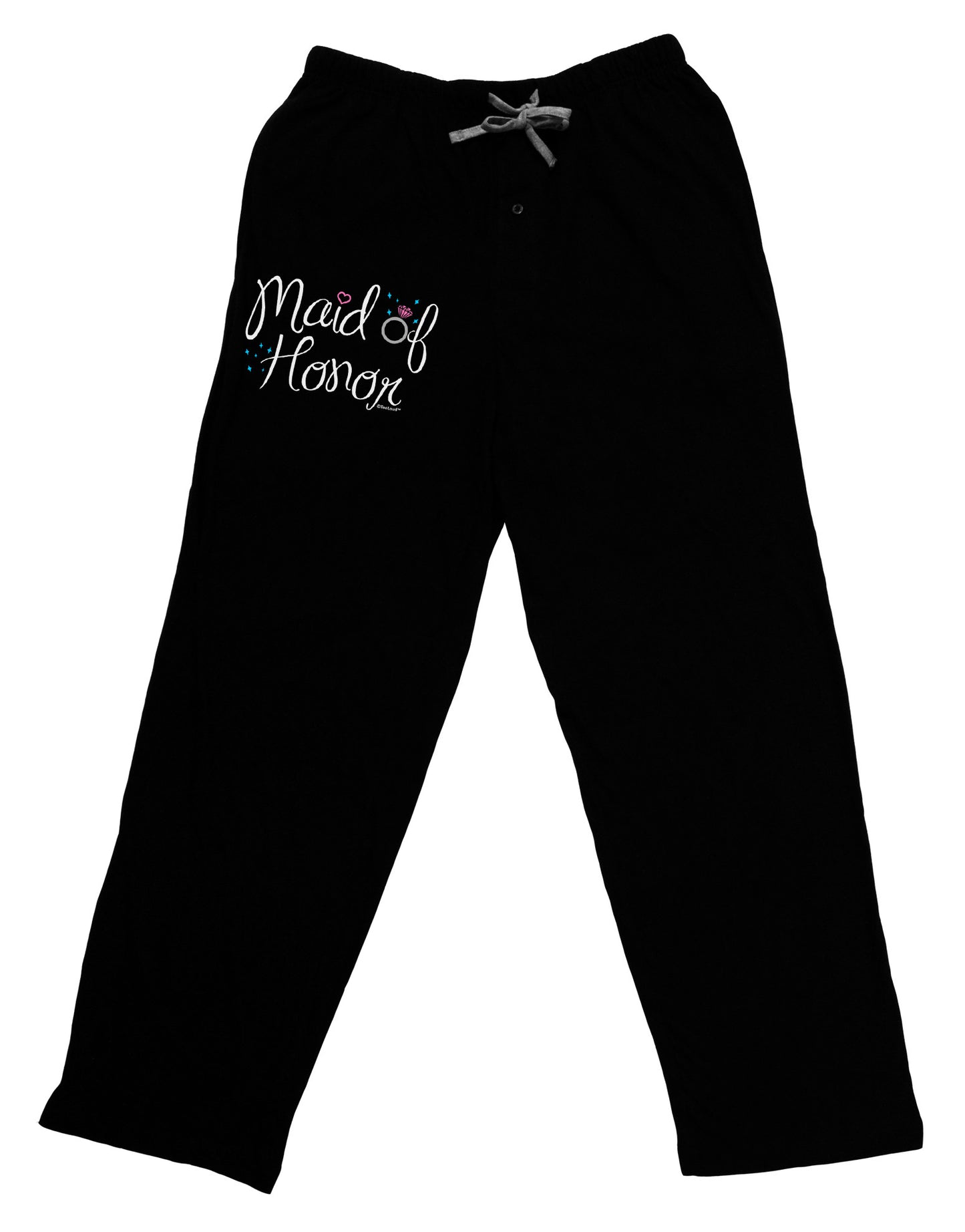 Maid of Honor - Diamond Ring Design - Color Adult Lounge Pants-Lounge Pants-TooLoud-Black-Small-Davson Sales