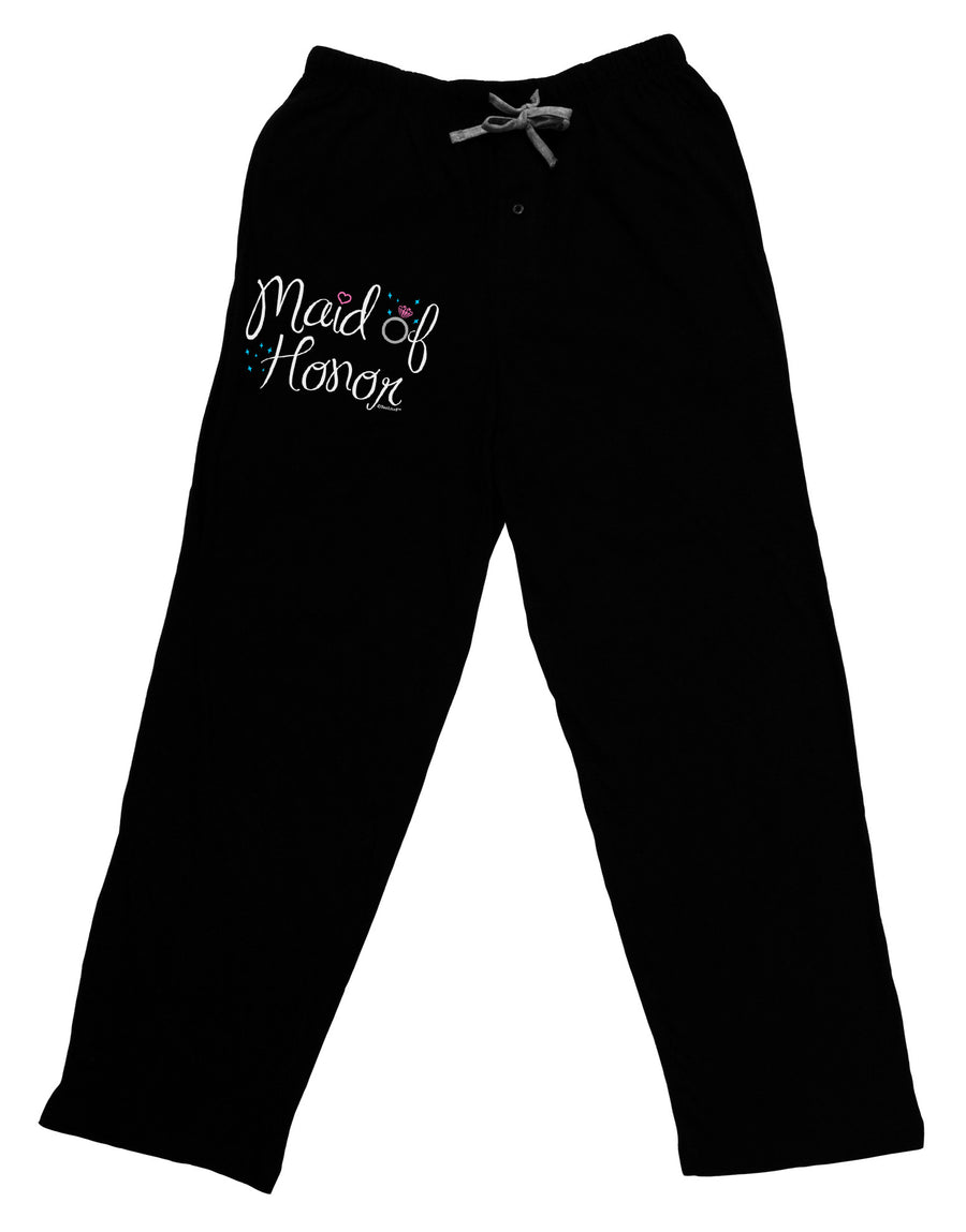 Maid of Honor - Diamond Ring Design - Color Adult Lounge Pants-Lounge Pants-TooLoud-Black-Small-Davson Sales