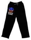 Cream Filled Blue Cupcake Design Adult Lounge Pants - Black by TooLoud-Lounge Pants-TooLoud-Black-Small-Davson Sales