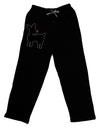 Cute Rudolph Silhouette - Christmas Adult Lounge Pants - Black by TooLoud-Lounge Pants-TooLoud-Black-Small-Davson Sales