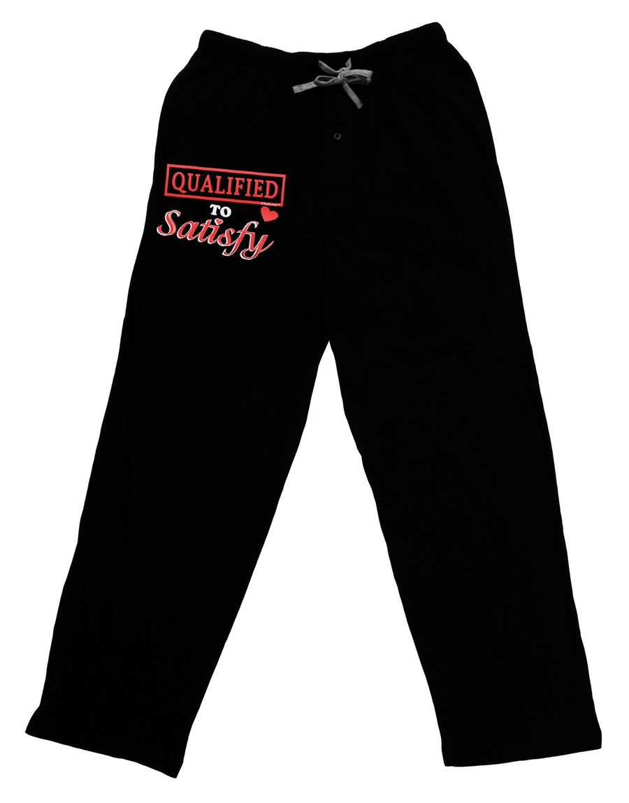 Qualified To Satisfy Adult Lounge Pants-Lounge Pants-TooLoud-Black-Small-Davson Sales