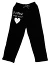 Personalized I Love Customized Adult Lounge Pants-Lounge Pants-TooLoud-Black-Small-Davson Sales