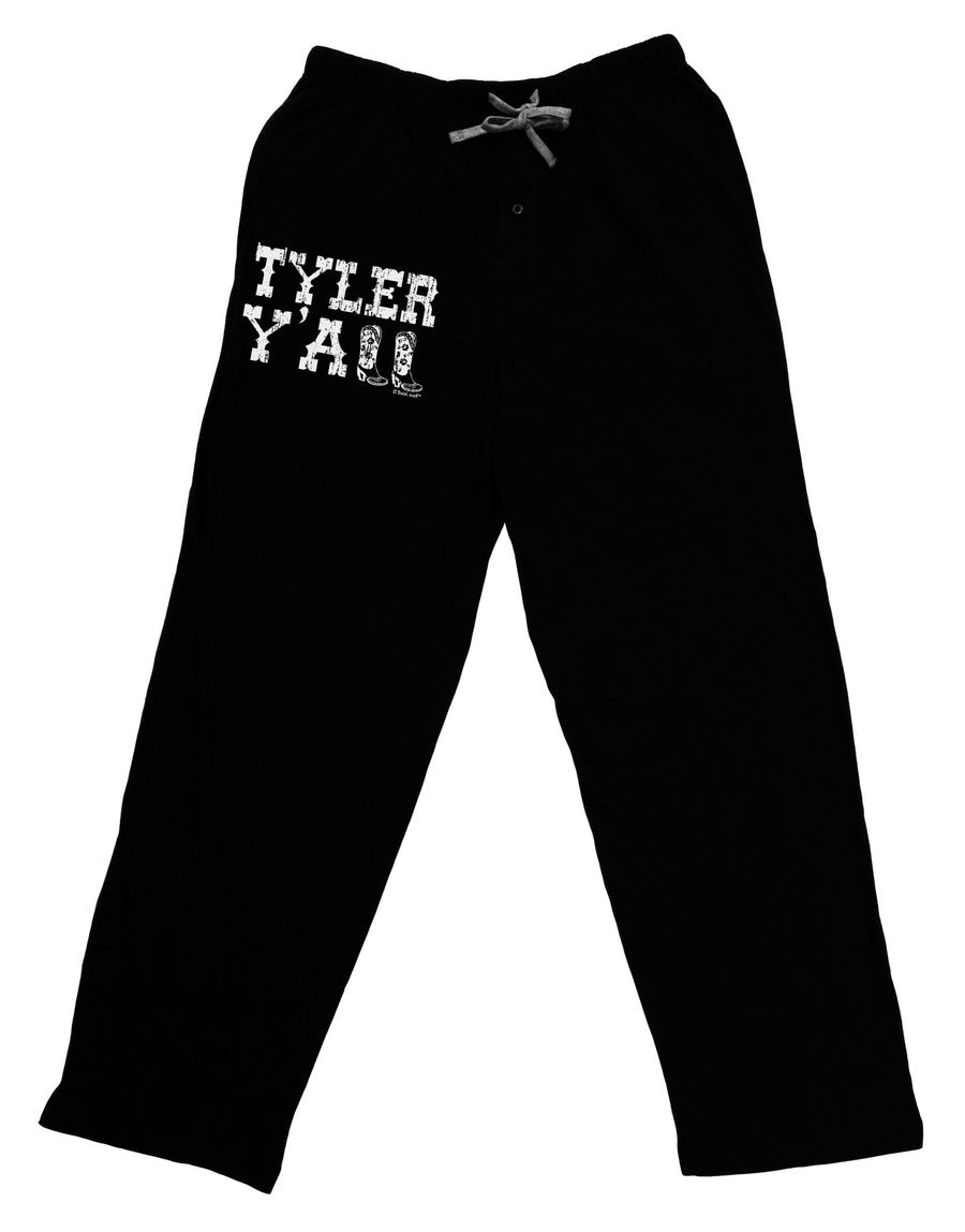 Tyler Y'all - Southwestern Style Adult Lounge Pants-Lounge Pants-TooLoud-Black-Small-Davson Sales