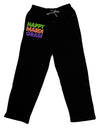 Happy Mardi Gras Text Adult Lounge Pants - Black by TooLoud-Lounge Pants-TooLoud-Black-Small-Davson Sales