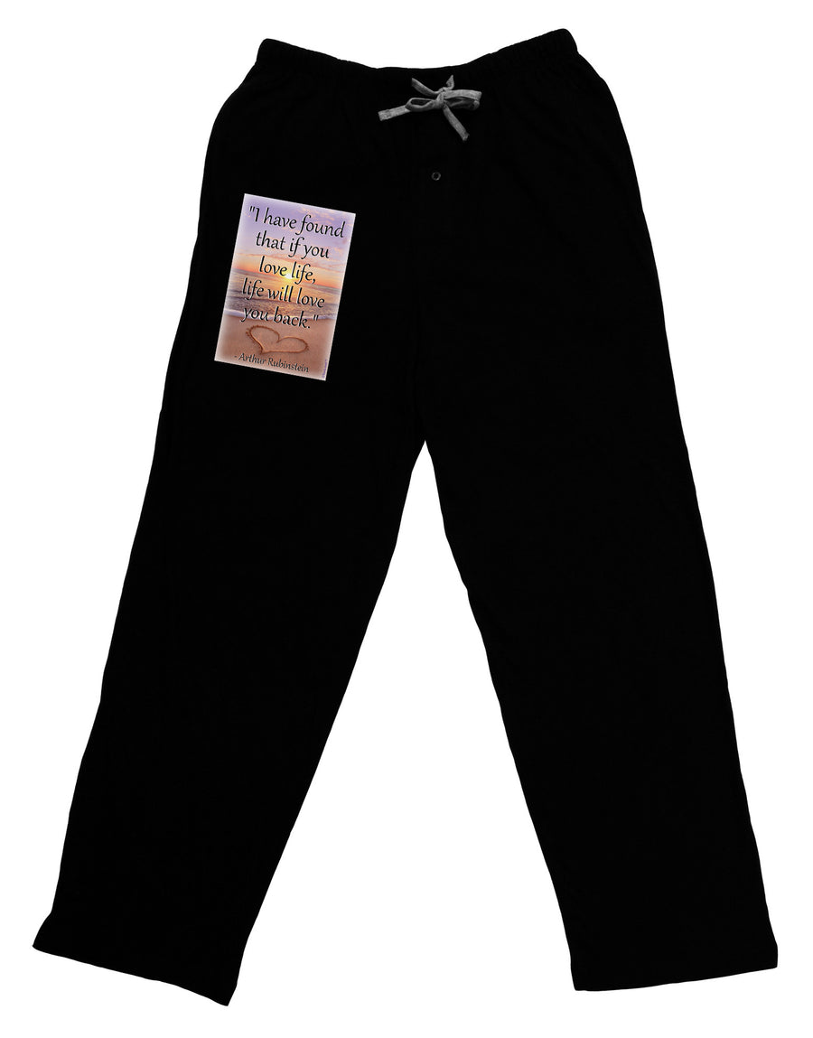 Life Will Love You Back Adult Lounge Pants by TooLoud-Lounge Pants-TooLoud-Black-Small-Davson Sales