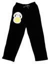 Cute Bunny with Floppy Ears - Yellow Adult Lounge Pants - Black by TooLoud-Lounge Pants-TooLoud-Black-Small-Davson Sales