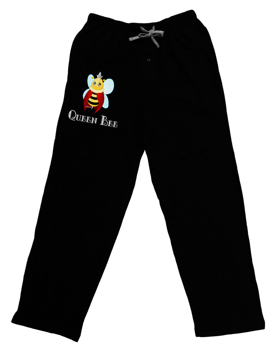 Queen Bee Text Adult Lounge Pants by TooLoud-Lounge Pants-TooLoud-Black-Small-Davson Sales