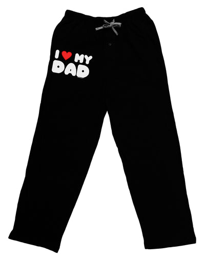 I Heart My Dad Adult Lounge Shorts by TooLoud-Lounge Shorts-TooLoud-Black-Small-Davson Sales