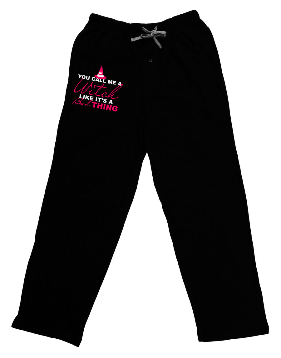 Witch - Bad Thing Text Adult Lounge Pants-Lounge Pants-TooLoud-Black-Small-Davson Sales